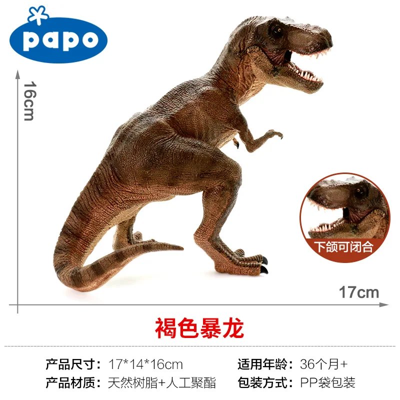 Papo тираннозавр рекс Имитация Динозавра Коллекция Музея мир Юрского периода