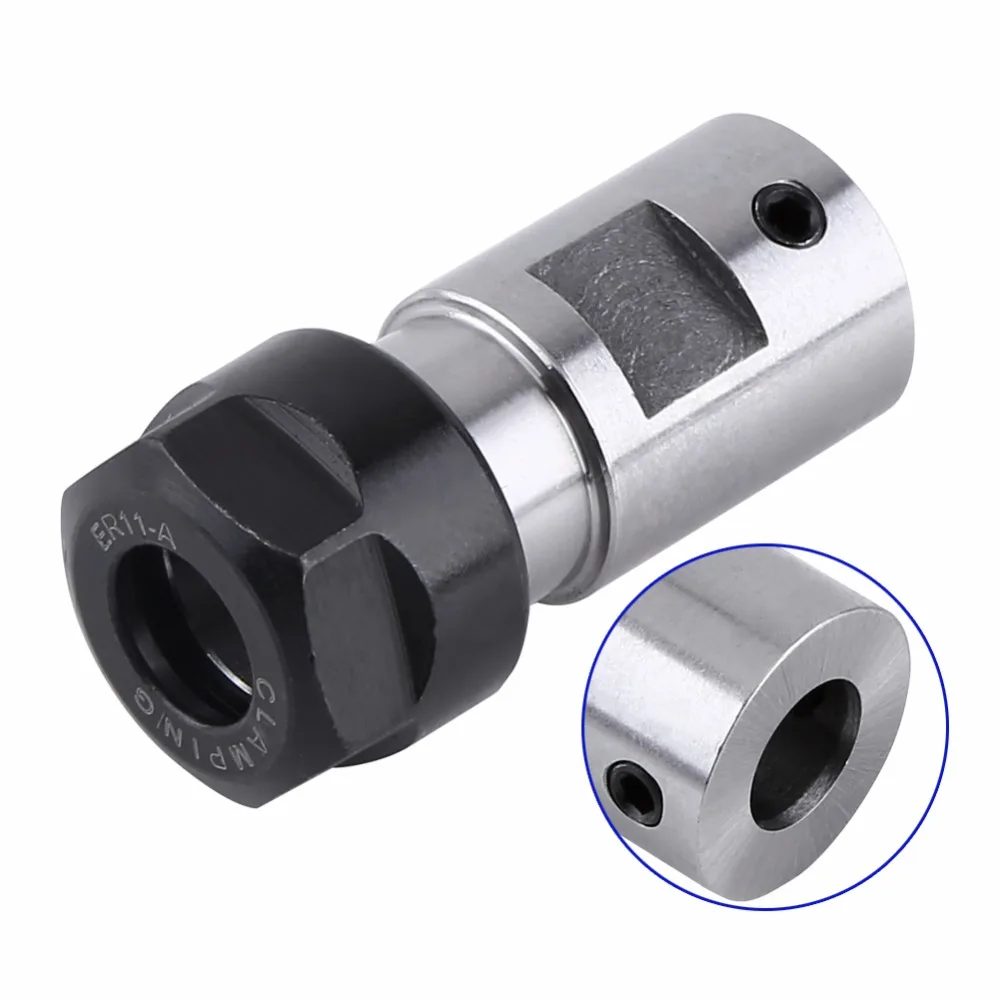 New ER11 Collet Chuck Motor Shaft Extension Rod Spindle Lathe Tools Holder Inner 8MM For CNC Milling Boring Grinding | Инструменты