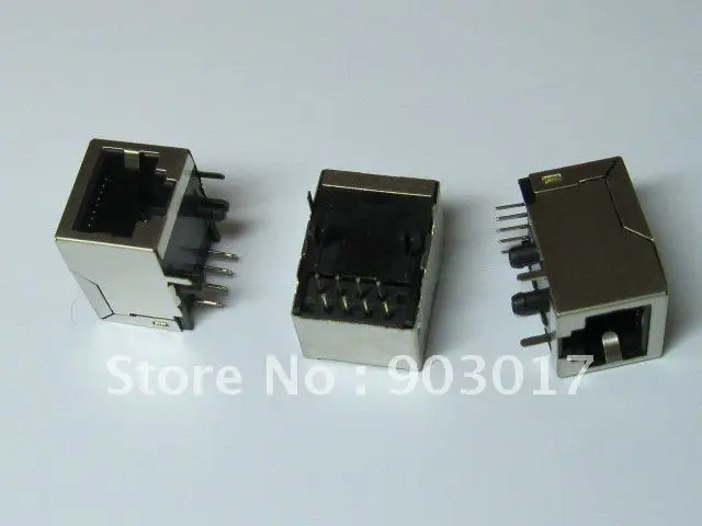 Модульный сетевой разъем 10 P8C RJ45 21 3 мм 20 шт. PCB 59 8P защищенный Разъем LAN |