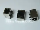 Модульный сетевой разъем 10 P8C RJ45 21,3 мм, 20 шт., разъем PCB 59 8P, защищенный Разъем LAN