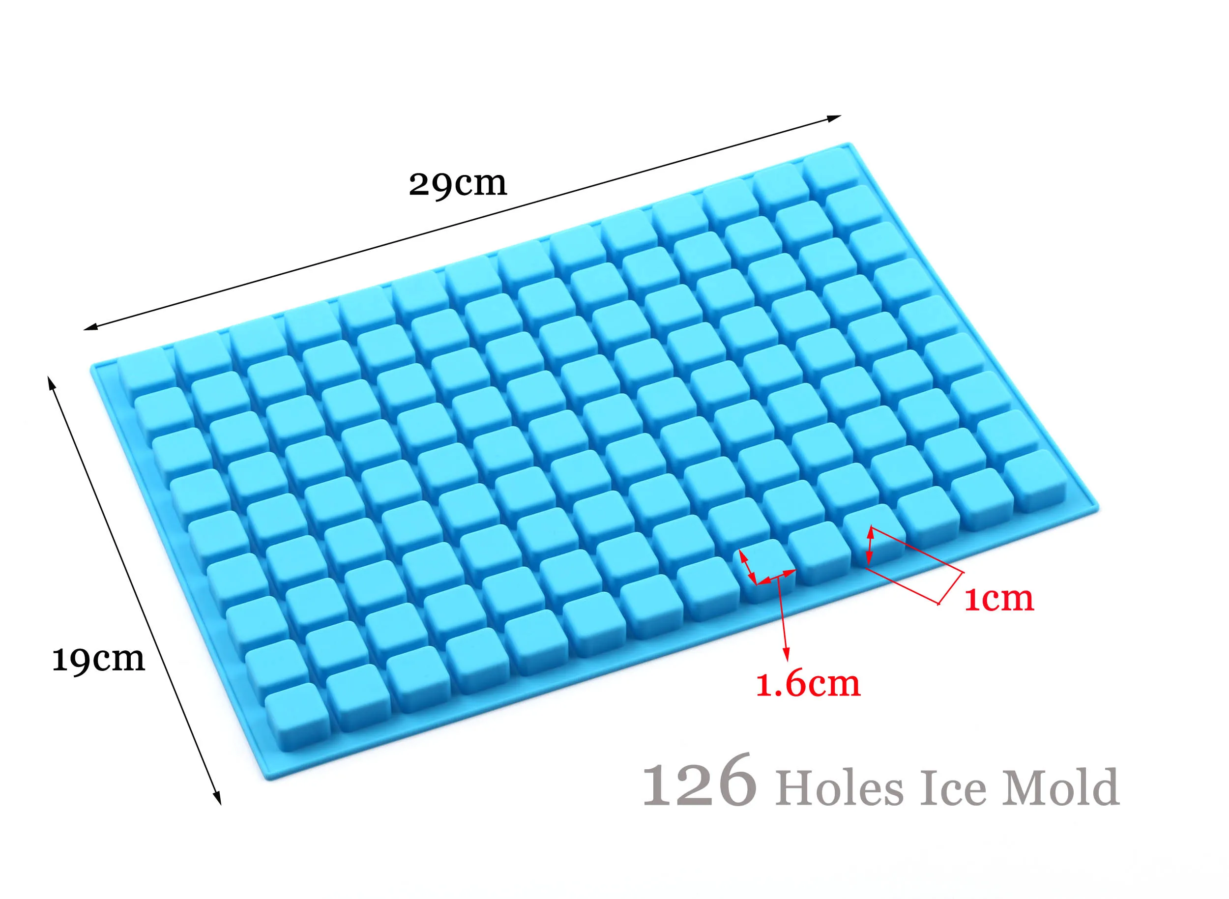 BPA Free Honeycomb Ice Cube Tray 126 Cubes Silicone Ice Cube Maker Mold For Ice Cream Party Whiskey Cocktail Cold Drink