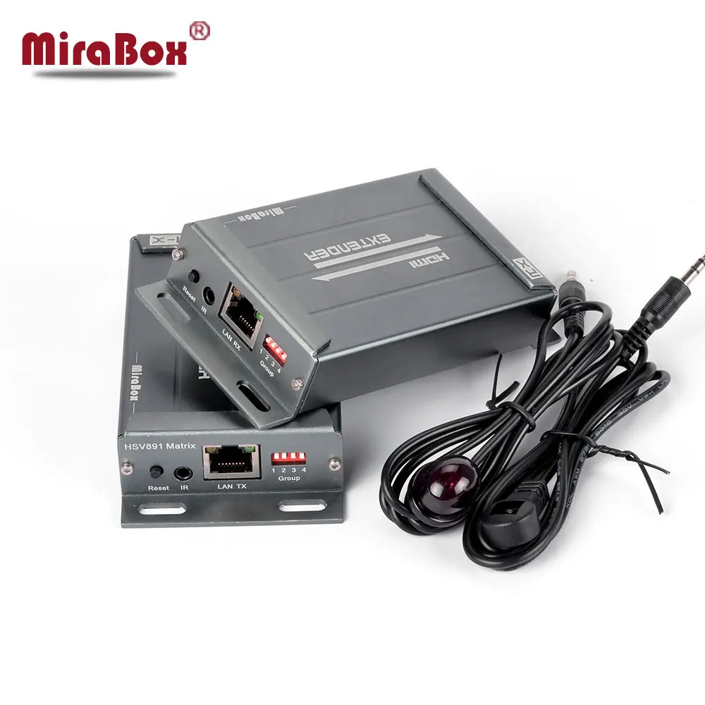 MiraBox HDMI матричный удлинитель 1080P через IGMP переключатель поддержка 16 отправителей 236 приемники с ИК-контролем по IP Ethernet удлинитель