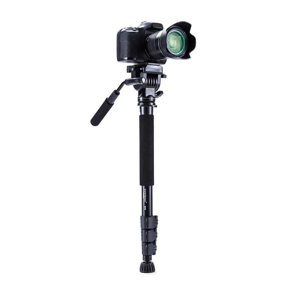 Yunteng VCT 558 монопод для камеры + панорамная головка держатель Unipod Canon Nikon и всех DSLR с