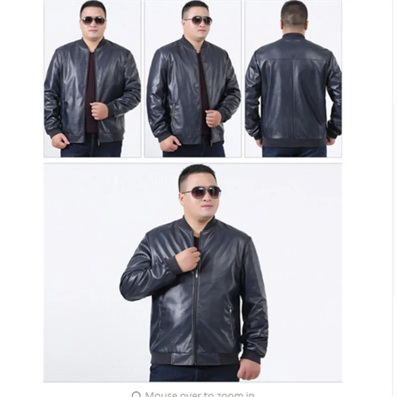 Большие размеры 10xl 8xl 6xl 5xl 4xl осенне-зимняя мужская кожаная куртка брендовая одежда мотоциклетная куртка качественное мужское кожаное пальто для мужчин