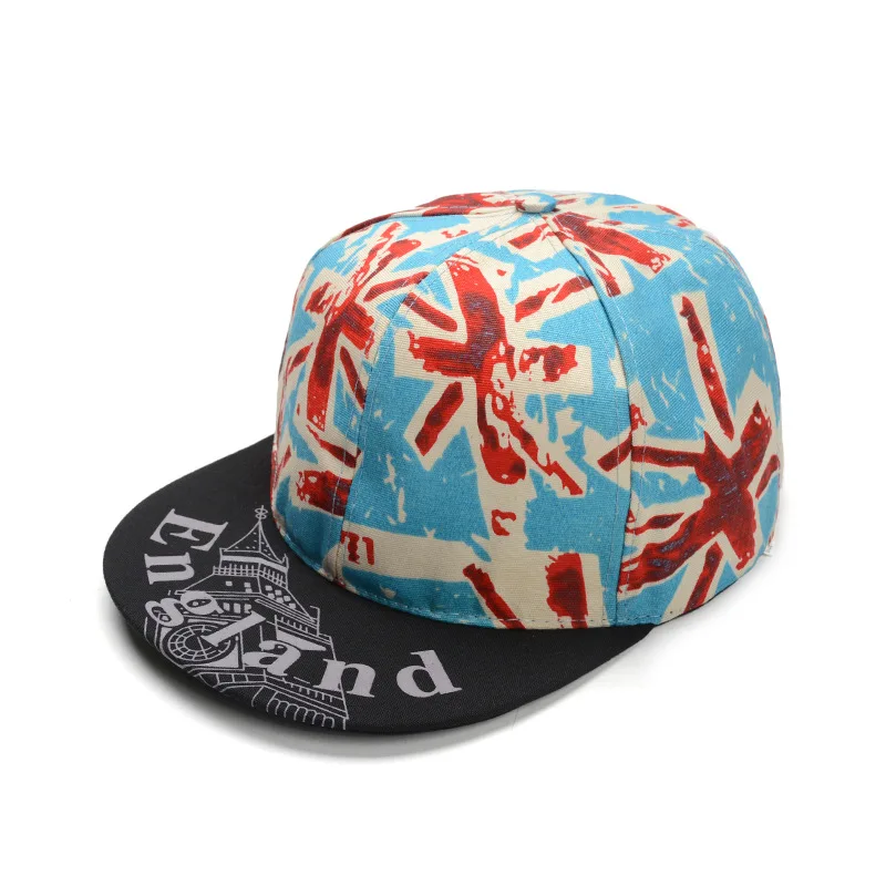 Мужские бейсболки Freeander с принтом британского флага плоским козырьком хип хоп