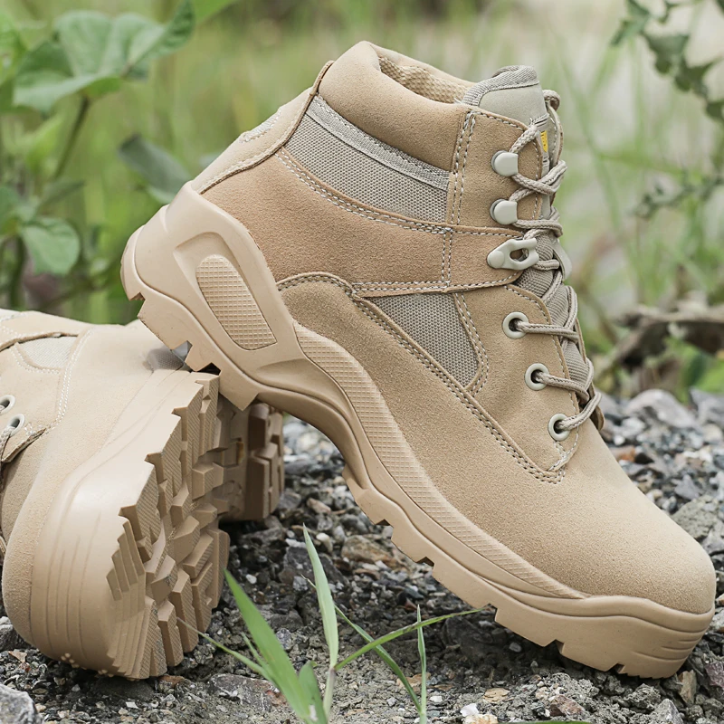Военные мужские ботинки армейские мужская обувь черные уличные походные горные