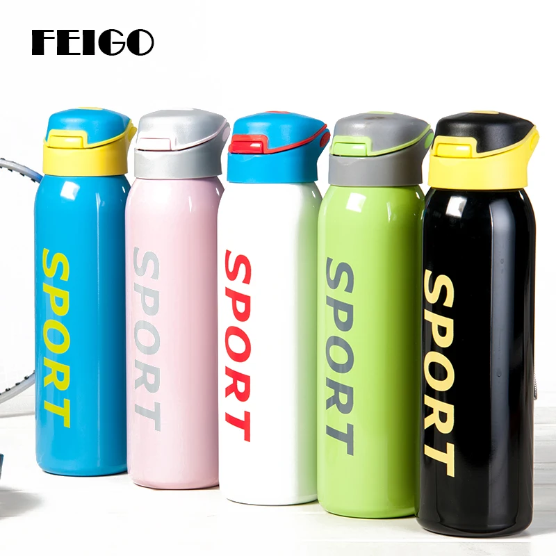 FEIGO 1 Pcs 500ml Stainless Steel Vacuum Anti-Scalding Cup Sport Insulation Cup Coffee Tea Cup Car Cups Drink Couple Cup F590
FEIGO 1 Pcs 500ml Stainless Steel Vacuum Anti-Scalding Cup Sport Insulation Cup Coffee Tea Cup Car Cups Drink Couple Cup F590