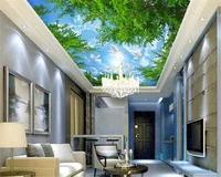 beibehang ultra high definition fashion high grade decorative wallpaper forest sky zenith painting background 3d wallpaper