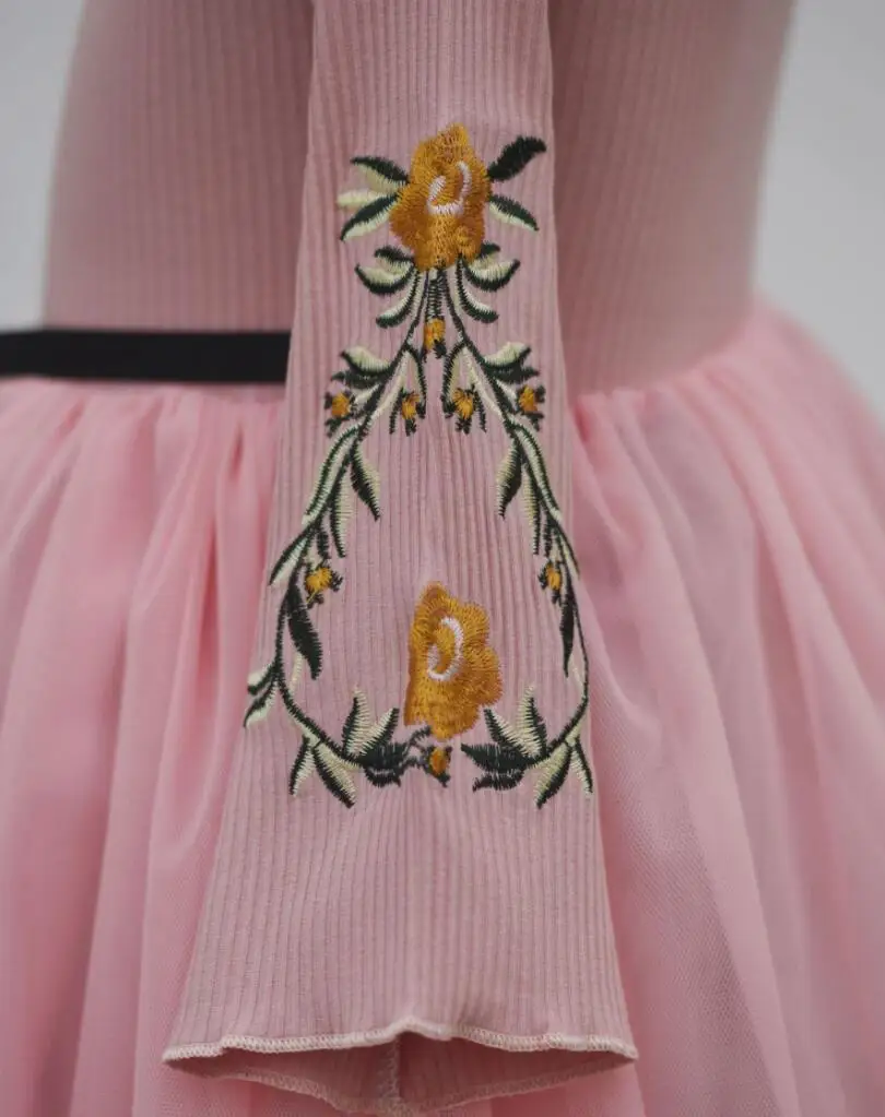 Новинка 2018 платья для маленьких девочек с цветами детская одежда платье