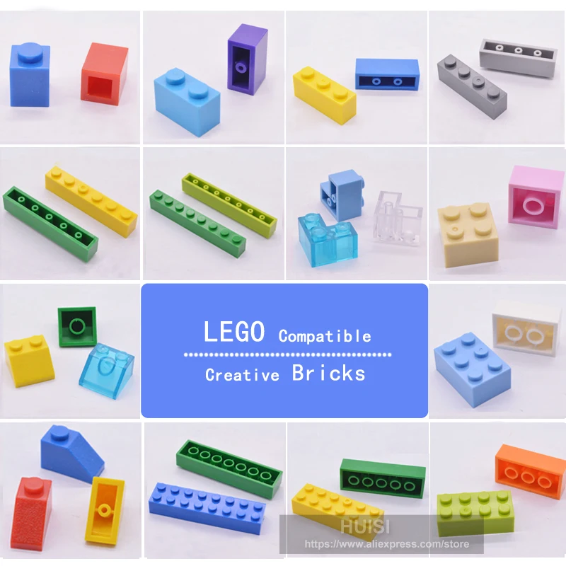 

Kids Building Toys Kits Compatible With LEGOES Bricks Parts Bulk Plastic DIY Figures City Early Learning Toys Friends 100pcs/lot