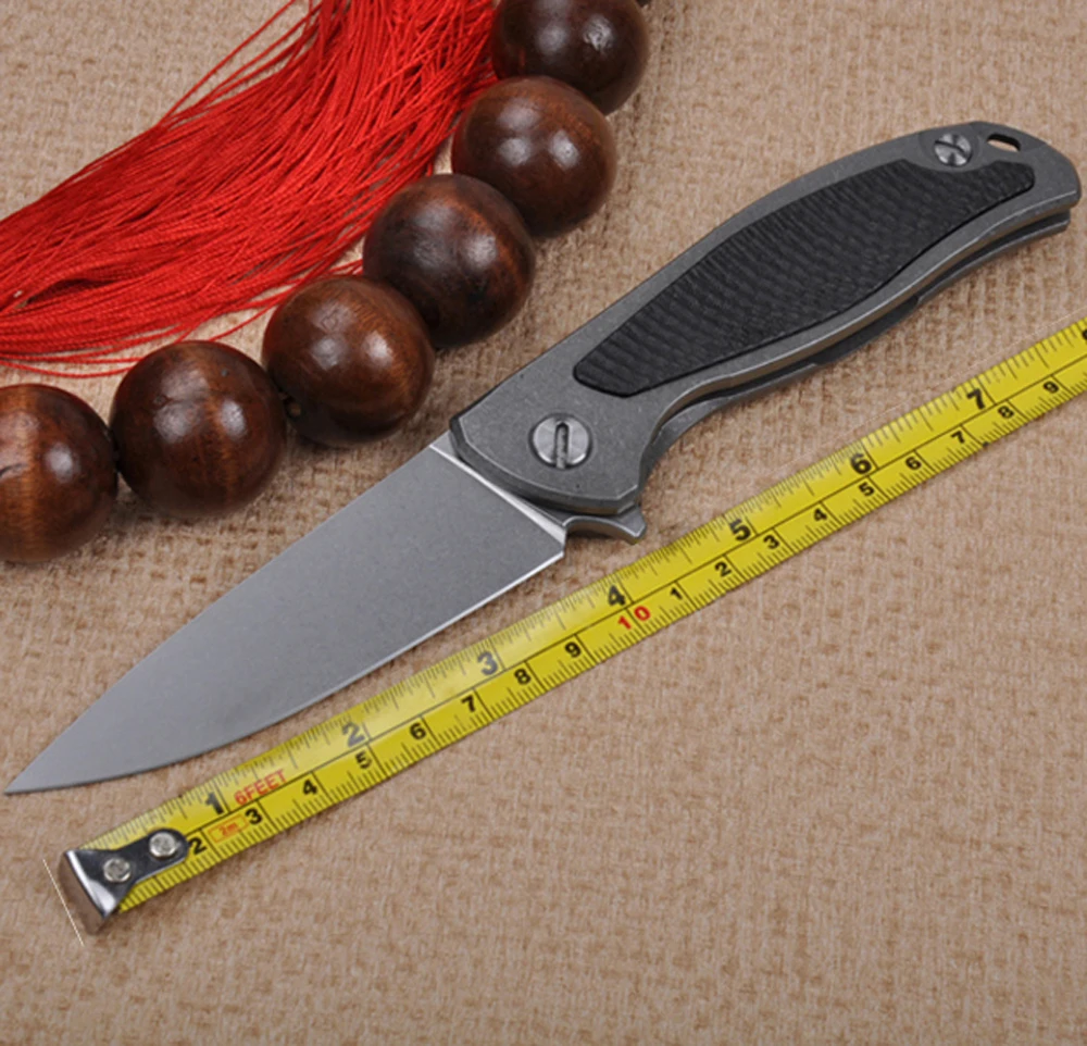 Высокое качество открытый D2 лезвия карманный Кемпинг Охотничьи ножи TC4 Ручка