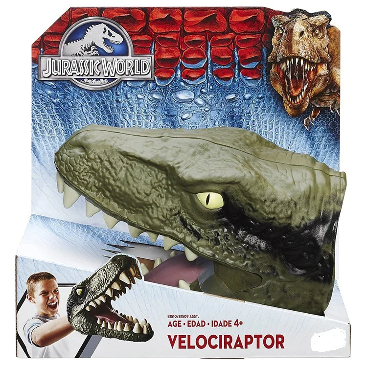 Hand puppet Jurassic World Baryonyx Tyrannosaurus Rex Velociraptor claws Head gloves Kid Toys Model Action Figures Birthday gift | Игрушки и