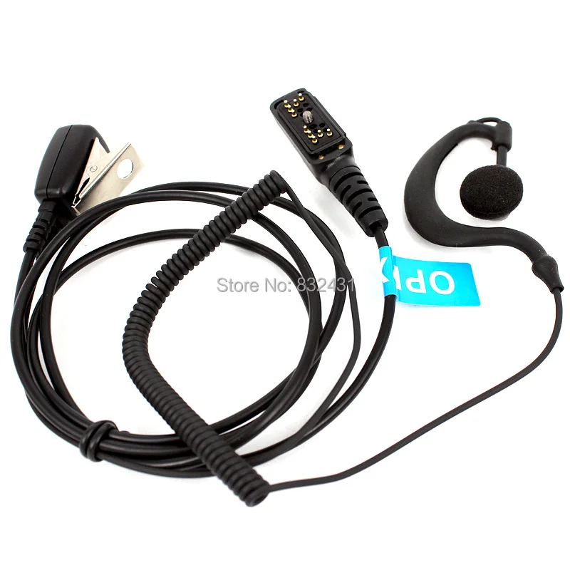 Наушник, крепящийся на ухе гарнитура микрофон для Hytera HYT PD700 PD780 PD708 PD580 PD788 PD702 PD785G иди и болтай Walkie Talkie двухстороннее радио