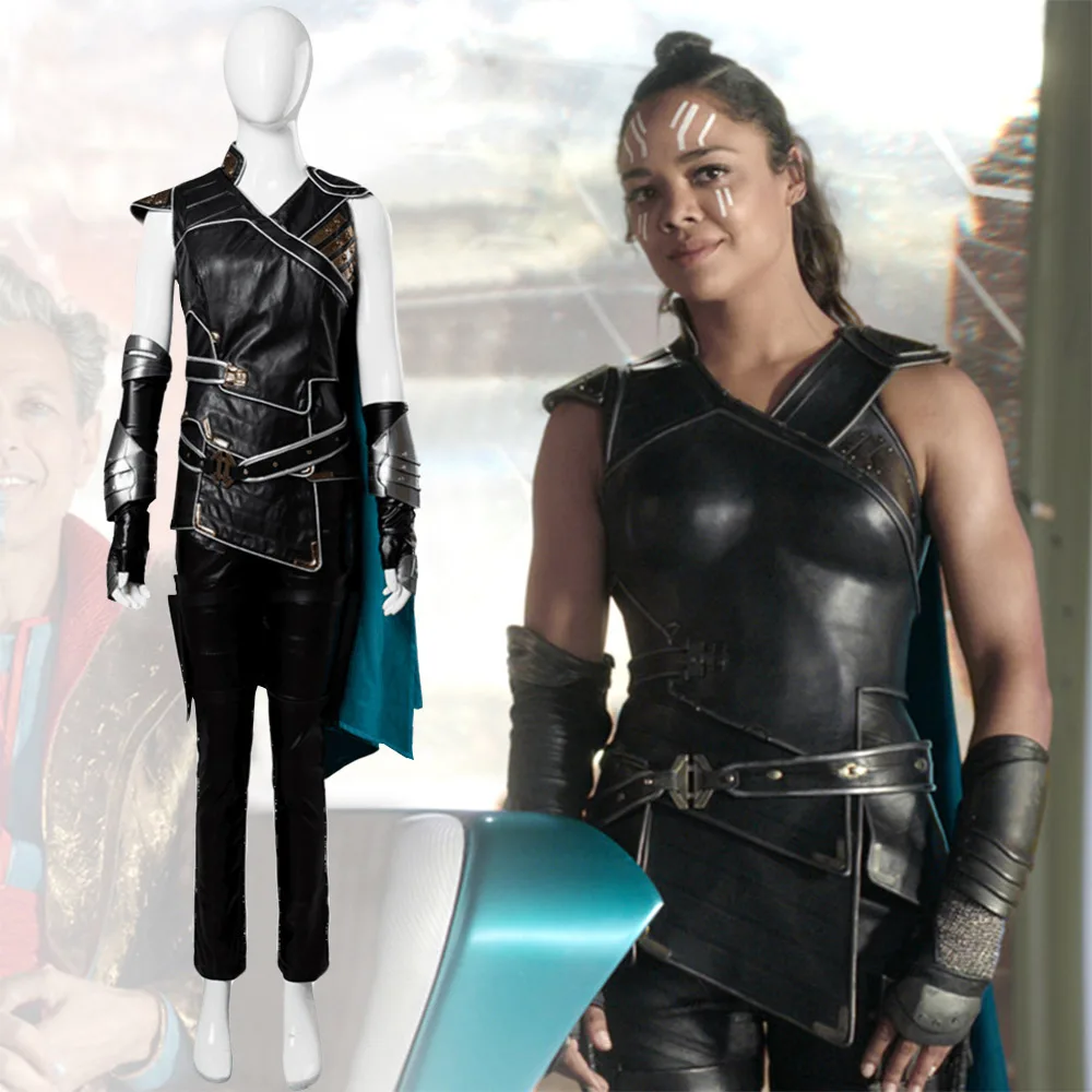 Женский костюм для косплея Тора 3 Ragnarok Valkyrie накидка карнавальные костюмы на