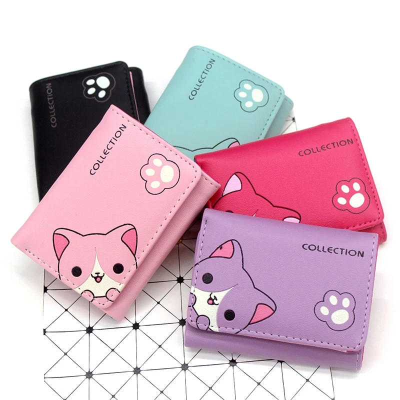 BOTUSI CartonCat Новое поступление, кошелек для женщин, модные кошельки, кошелек на молнии, портмоне, держатель для карт, кожаный женский кошелек, Carteira Femme