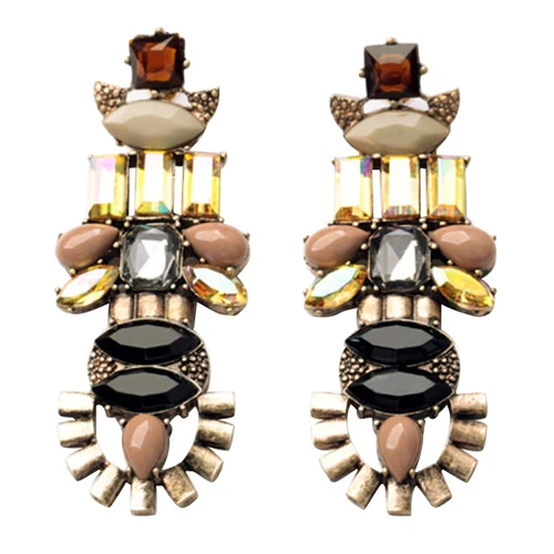 Хит продаж женские сексуальные Кристальные благородные элегантные серьги из