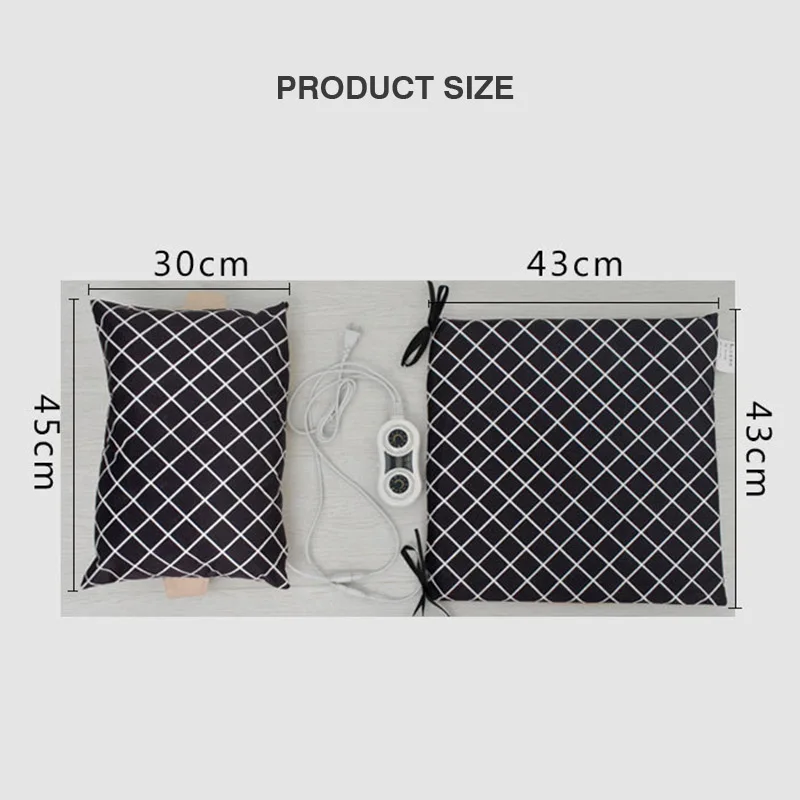 Электрический нагревательный коврик для офиса спинка с подогревом подушка стула