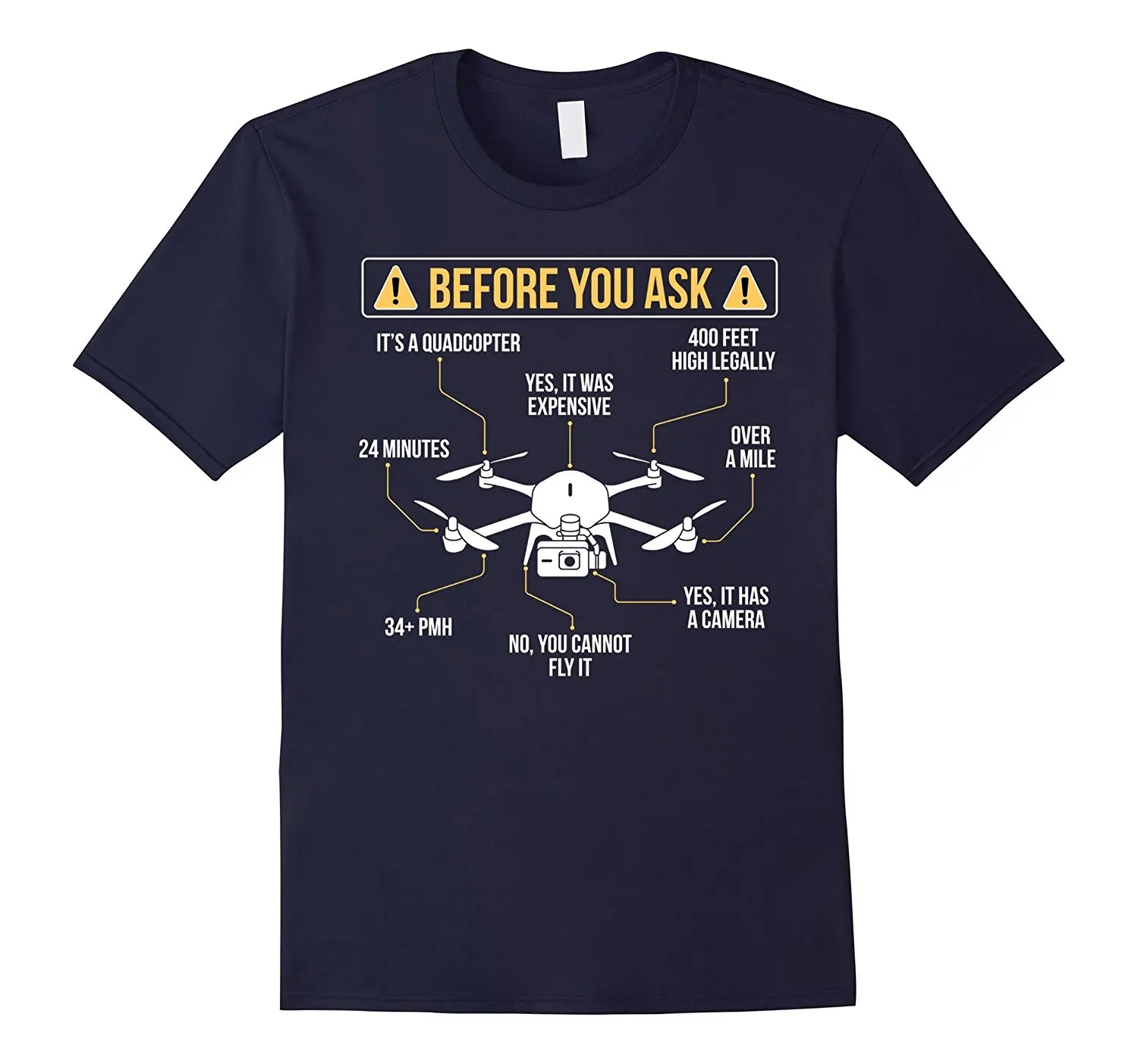 

Ew Men T Shirt 2019 Summer Fashion O Neck Hip Hop Short Sleeve T-Shirt Before You Ask Drone Printing Shirt