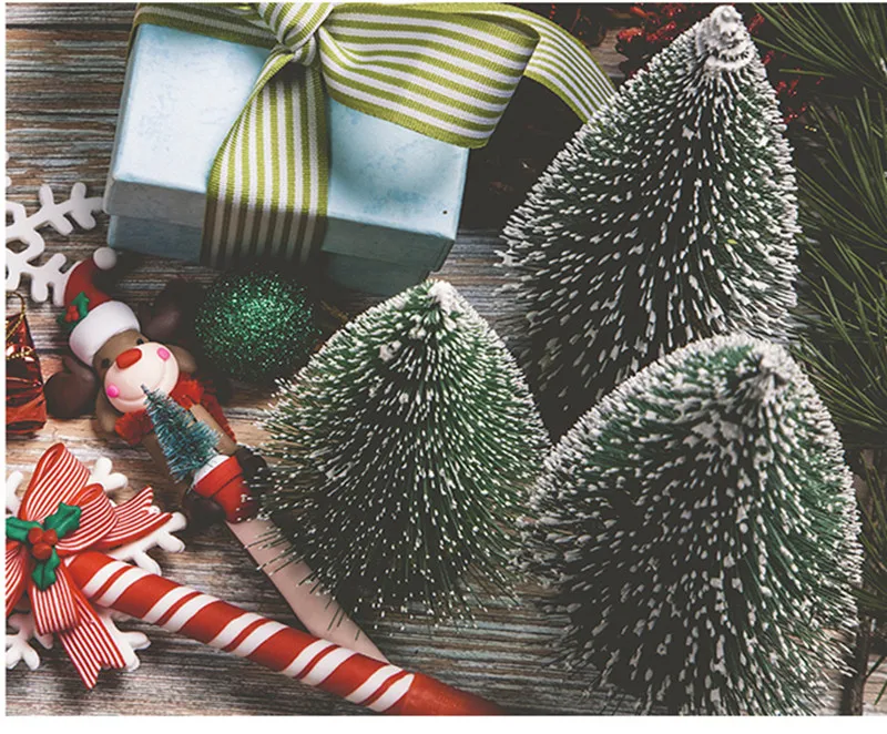 Маленькие сосны, верхушка для елки, Navidad, украшения для елки, орнамент, рождественские украшения для дома, офиса, стола, Рождество, год