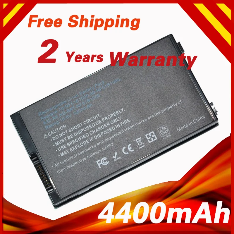 

6 cells Laptop Battery For Asus A32-A8 A8TL751 B991205 70-NF51B1000 A72DY A72JT A72JU A8 A8000 A8000F A8000J A8000Ja Z99 X83