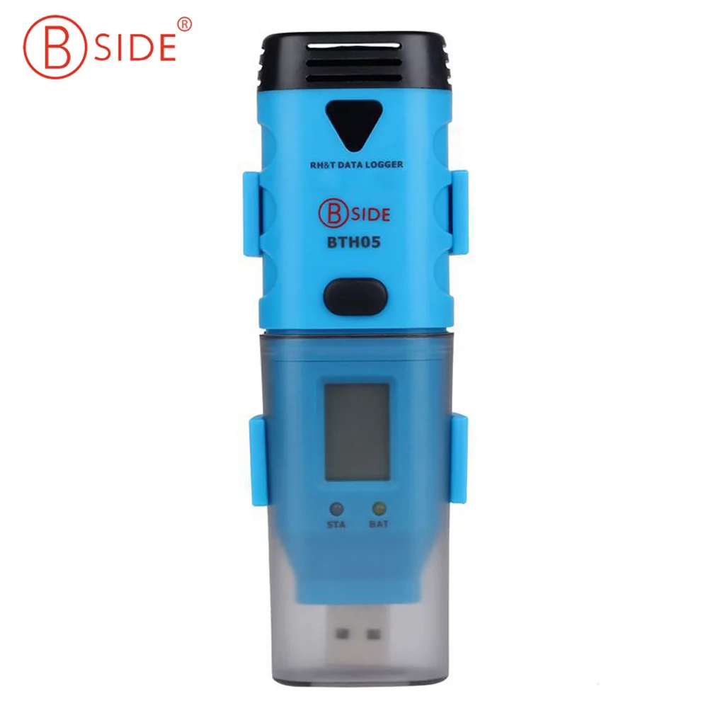 

BSIDE BTH05 Waterproof Portable Mini 3-Channel USB Data Logger Internal External Temperature Humidity Data Logger Recorder