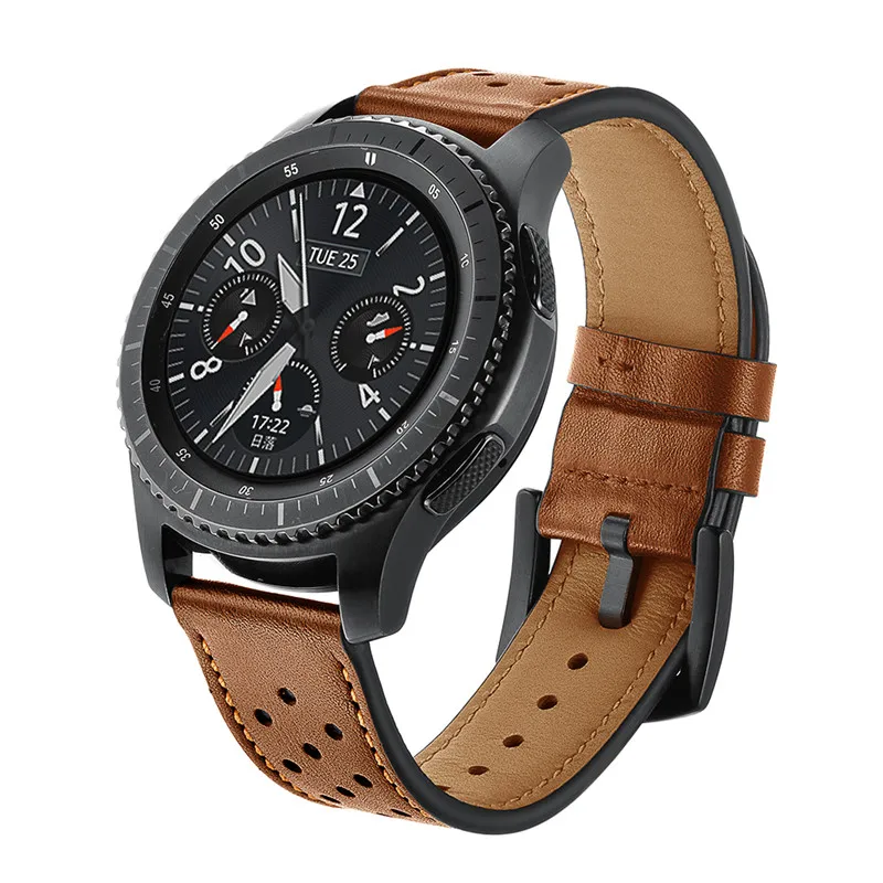 Хохлатая кожа gear S3 Frontier ремешок для samsung Galaxy watch 46 мм 22 мм ремешок для часов huawei часы gt ремешок для часов браслет