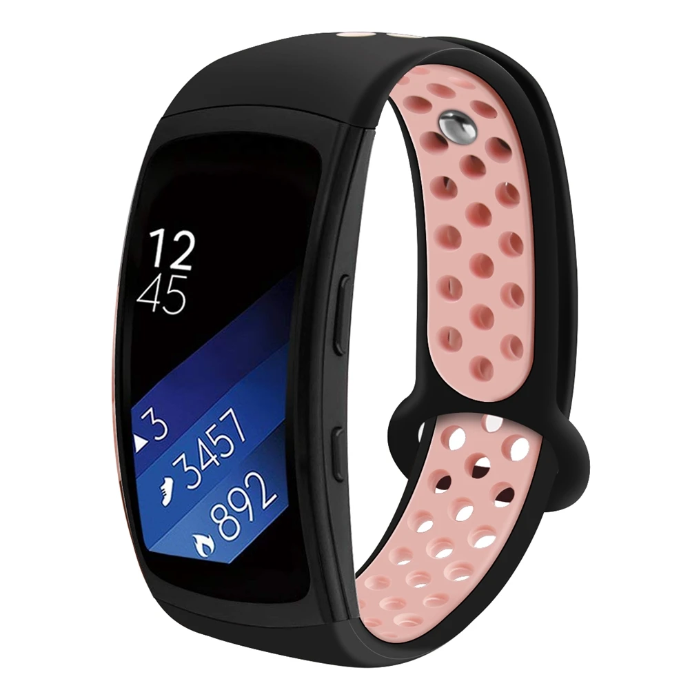 Дружественный силиконовый ремешок для samsung gear Fit 2 Pro спортивный браслет двухцветные браслеты для samsung gear Fit 2 SM-R360