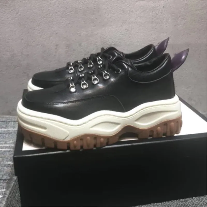 Женские спортивные туфли на толстой подошве повседневные плоской осень | Обувь