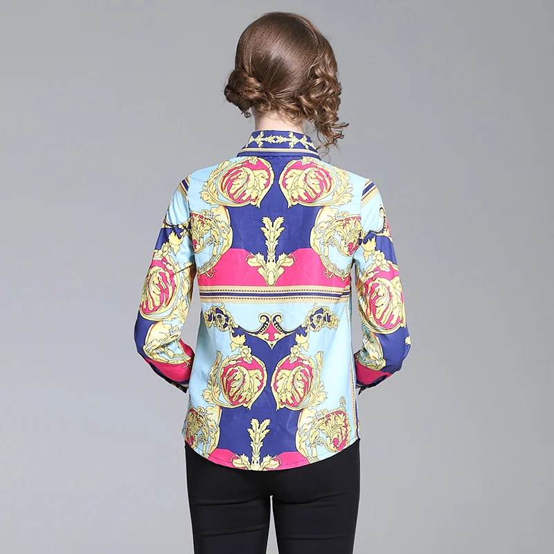 New Spring White yellow Patchwork printing summer blouse 2019 Women Clothes Sexy long Shirt Korean Elegant Femme |