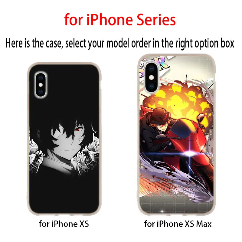 Силиконовый мягкий чехол для iPhone 11 12 Pro X XS Max XR iphone 8 7 6 Plus 5 фотоблей аниме бродячие