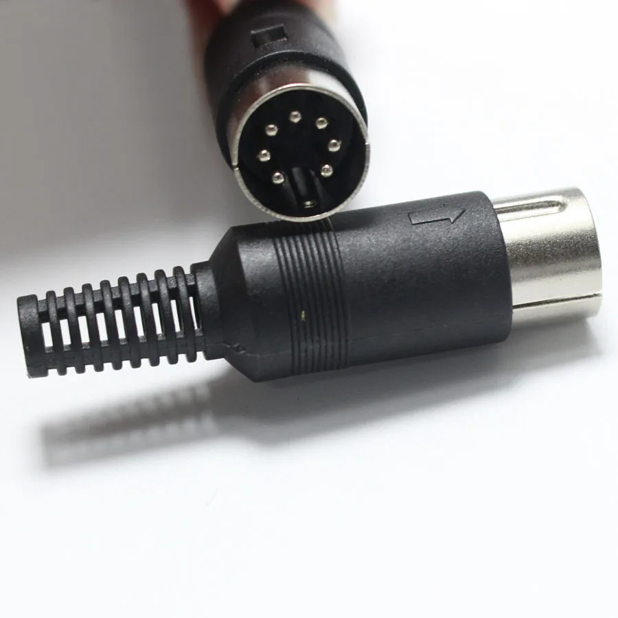 1 комплект 7Pin гнездовой DIN jack + штекер с пластиковой ручкой коннектор адаптер |
