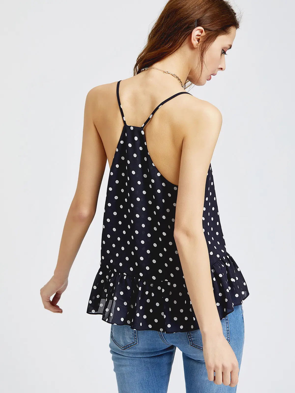 Новинка 2017 женский летний комплект бикини в горошек GLANE накидки Пляжная