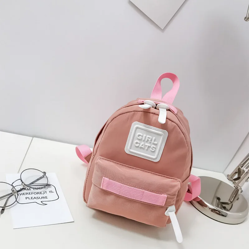 Small pink Два размера, милый холщовый рюкзак, сумка Harajuku, школьная сумка, маленький рюкзак, свежая мини-сумка на плечо, женский рюкзак для путешествий для подростка - Цвет: Small pink