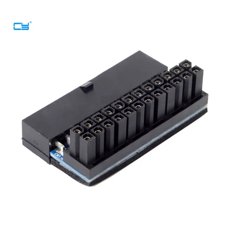 ATX 24Pin Female to 24pin Male 90 градусов адаптер питания материнская плата для настольных ПК