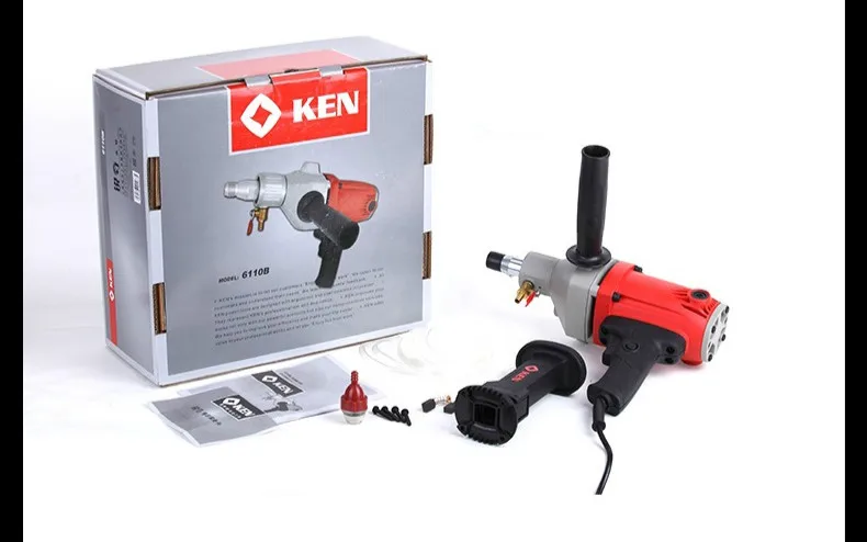 Сверлильный станок для воды, ручной сверлильный станок KEN6110B, высокомощный кондиционер, сверлильный станок для бетона