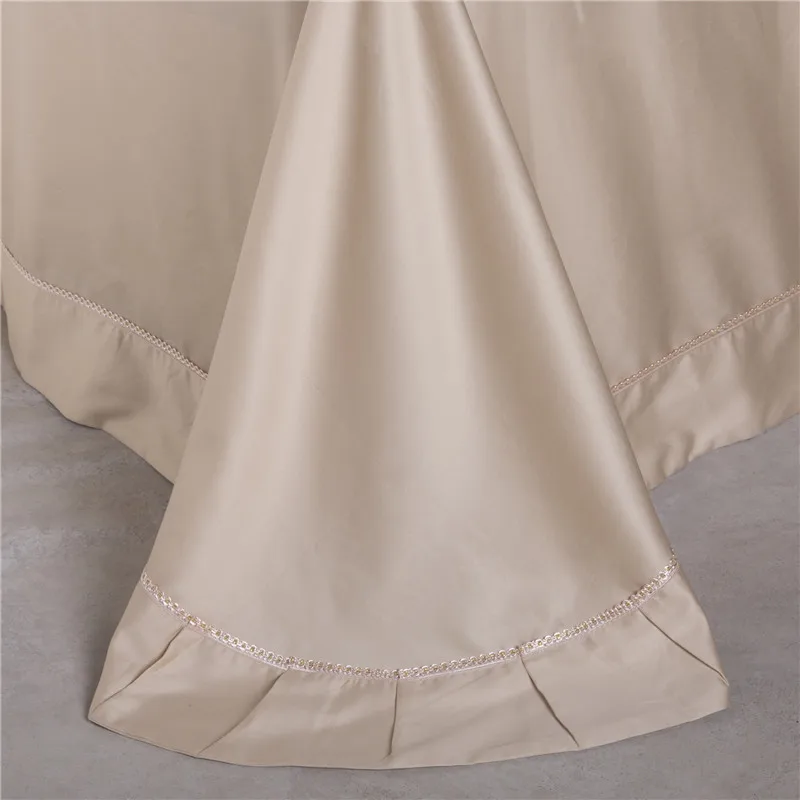 

4/6Pcs Luxury Royal Bedding set Girls King Queen size Silk Cotton Wedding Bed set Duvet cover Bedsheet decorative pillowcase 36