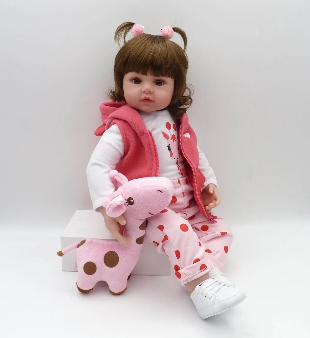 NPK Bebes Reborn 48 см силиконовые куклы для новорожденных девочек реалистичные принцесс