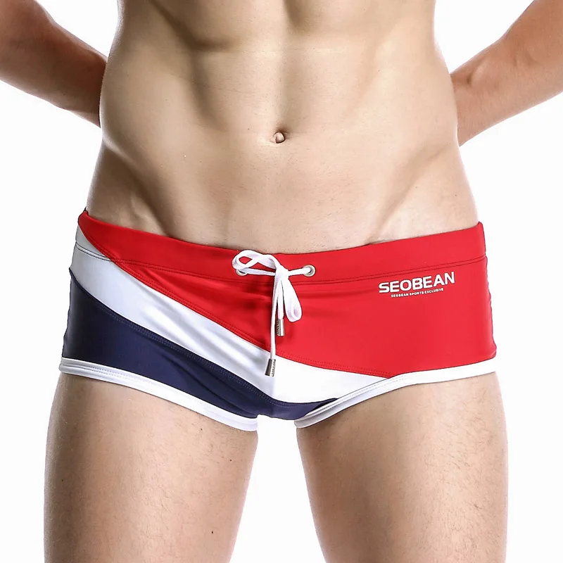 Купальник мужские плавки Сексуальная мужская пляжная одежда боксеры шорты с