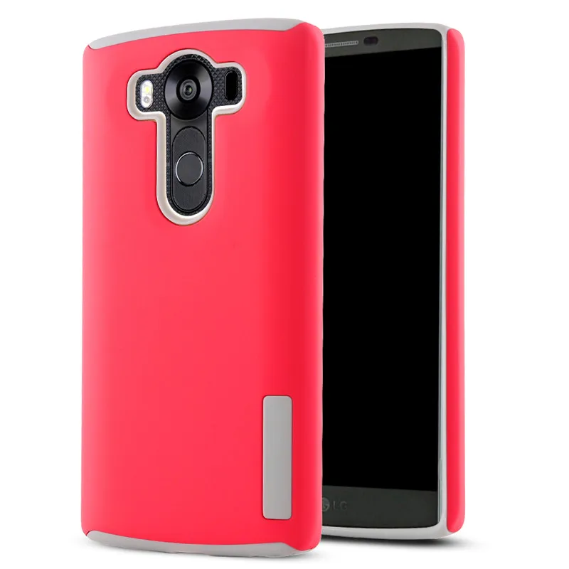Edwo новый телефон case pc + tpu 2 в 1 hybrid combo for lg zero/lg v10 screen protection silicine антидетонационных