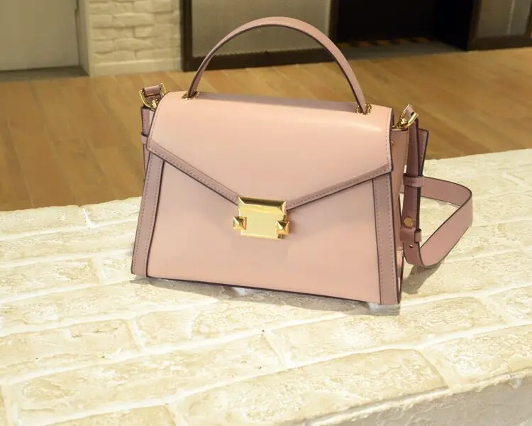 Pink Vento Marea, известный бренд, женские сумки из натуральной кожи, черная сумка-тоут для женщин, модная сумка через плечо, женская сумка на плечо - Цвет: Pink
