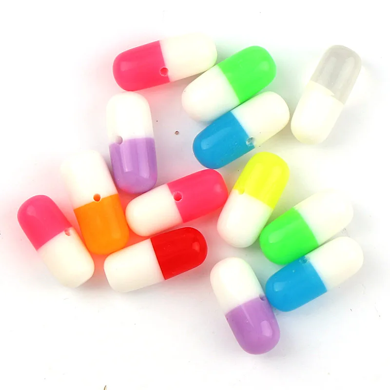 100 шт. разноцветный бант для волос милые полимерные бусины центр скрапбукинга