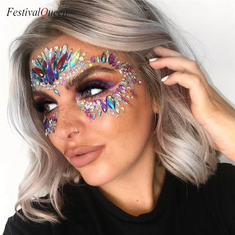 Липкие Стикеры для лица FestivalQueen праздничные украшения глаз вечерние с