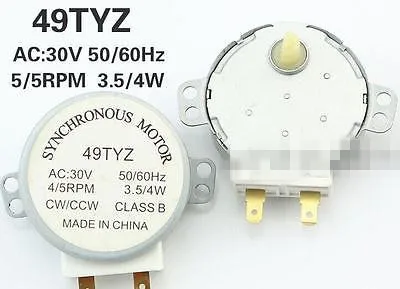 Красивая/haier микроволновая печь синхронный двигатель 3 5/4 Вт AC 30 в 4/5 об/мин 49TYZ |