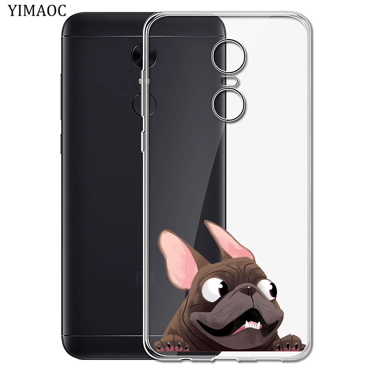 YIMAOC милая собака мопс Мультфильм Бульдог мягкий чехол для Xiaomi Redmi S2 6A 4A Примечание 7 6 5 Pro Plus 5A премьер 4 4X крышка