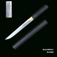 Для японского самурая ZATOICHI, катана Танто, настоящий острый меч, 1045 углеродистая сталь, открывалка для писем-маленькие ножи