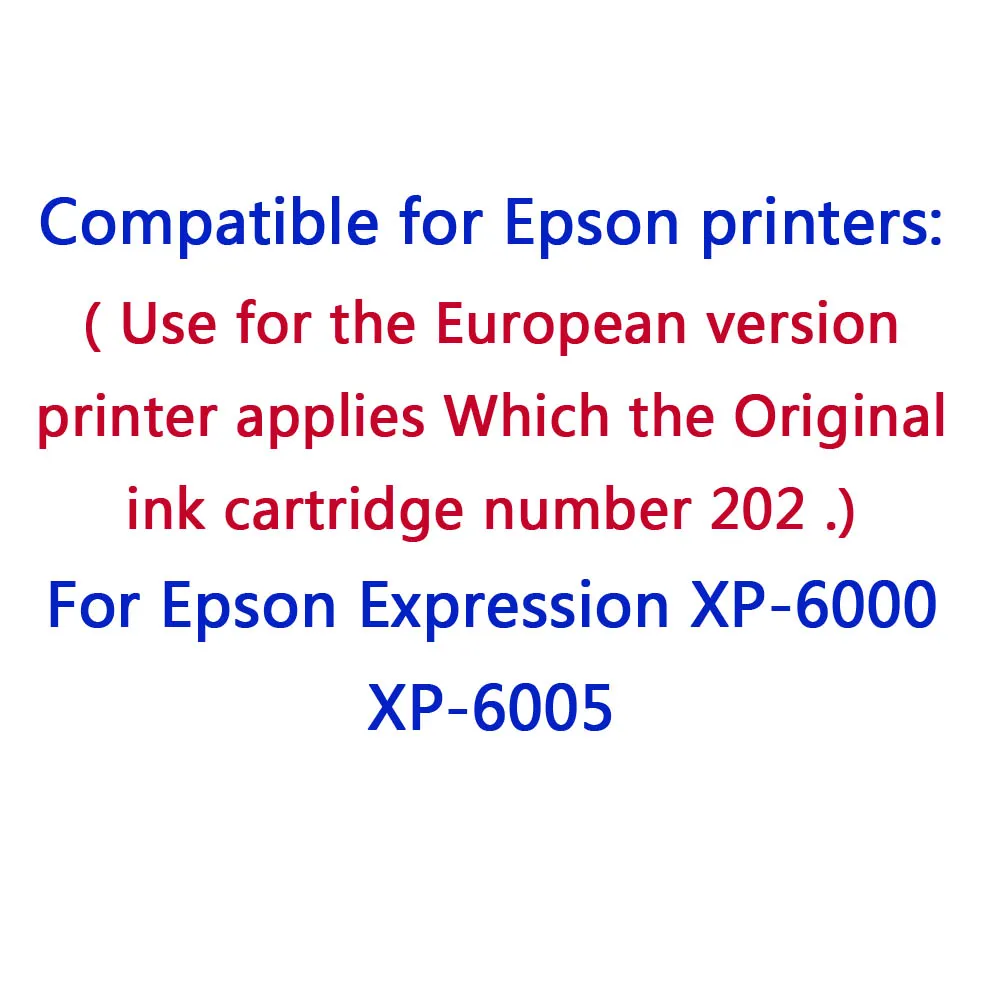 Совместимость с Epson Expression premium XP 6000 6005 чернильными картриджами epson 202