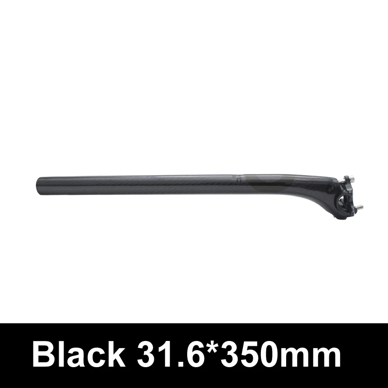 Black 31.6X350mm Ультралегкая супер сила MTB велосипед или для шоссейного велосипеда, углеродный руль для велосипеда параллельно седлодержателях Запчасти 27,2/30,8/31,6*350/400 мм - Цвет: Black 31.6X350mm