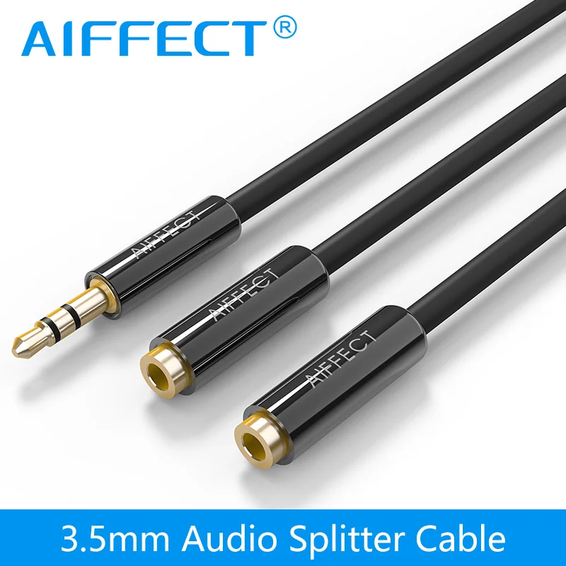 AIFFECT Jack 3 5 мм AUX отклонения в размерах на 1-2 Удлинительный кабель Папа-папа из двух