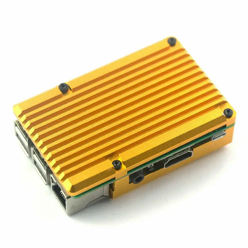 Для Raspberry Pi 3 Model B + алюминиевый корпус с двойным охлаждающим вентилятором