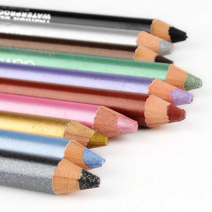 10 Цвета глаз макияж блестящая подводка для карандаш Водонепроницаемый век с